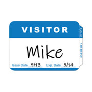 Self-Adhesive Name Badges, Hello My Name Is, Blue, 3.5 X 2.25, 100/bx