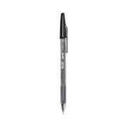Pilot Better BP-S Ball Stick Pens - 1 mm Medium Pen Point - Refillable - Black Ink - Crystal, Clear Barrel - Stainless Steel Tip - 1 Dozen