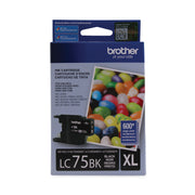 Brother Innobella LC75BK Original Inkjet Ink Cartridge - Black - 1 Each