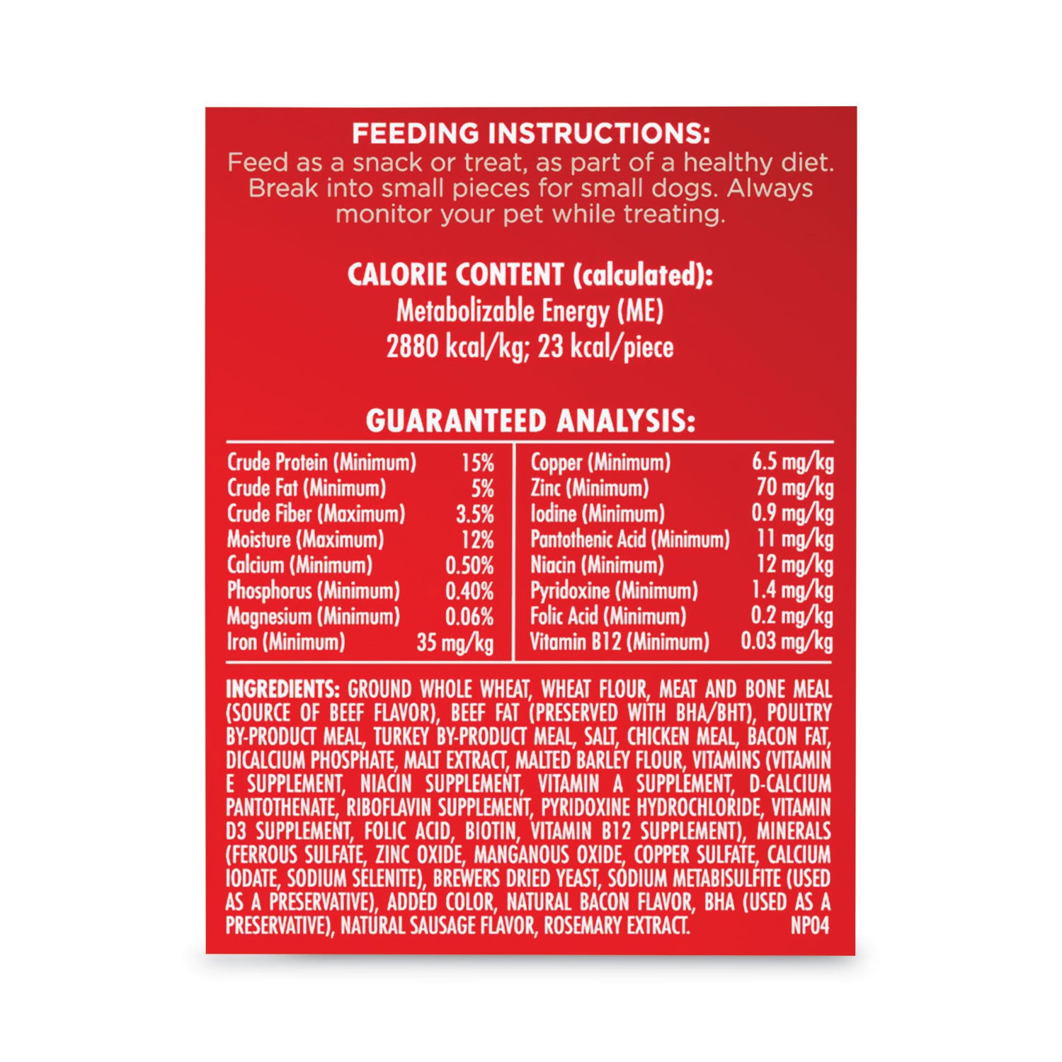 For Dog - Biscuits - Meat - Bacon, Sausage, Chicken, Turkey, Beef Flavor - 370 Treat Quantity - 8 lb
