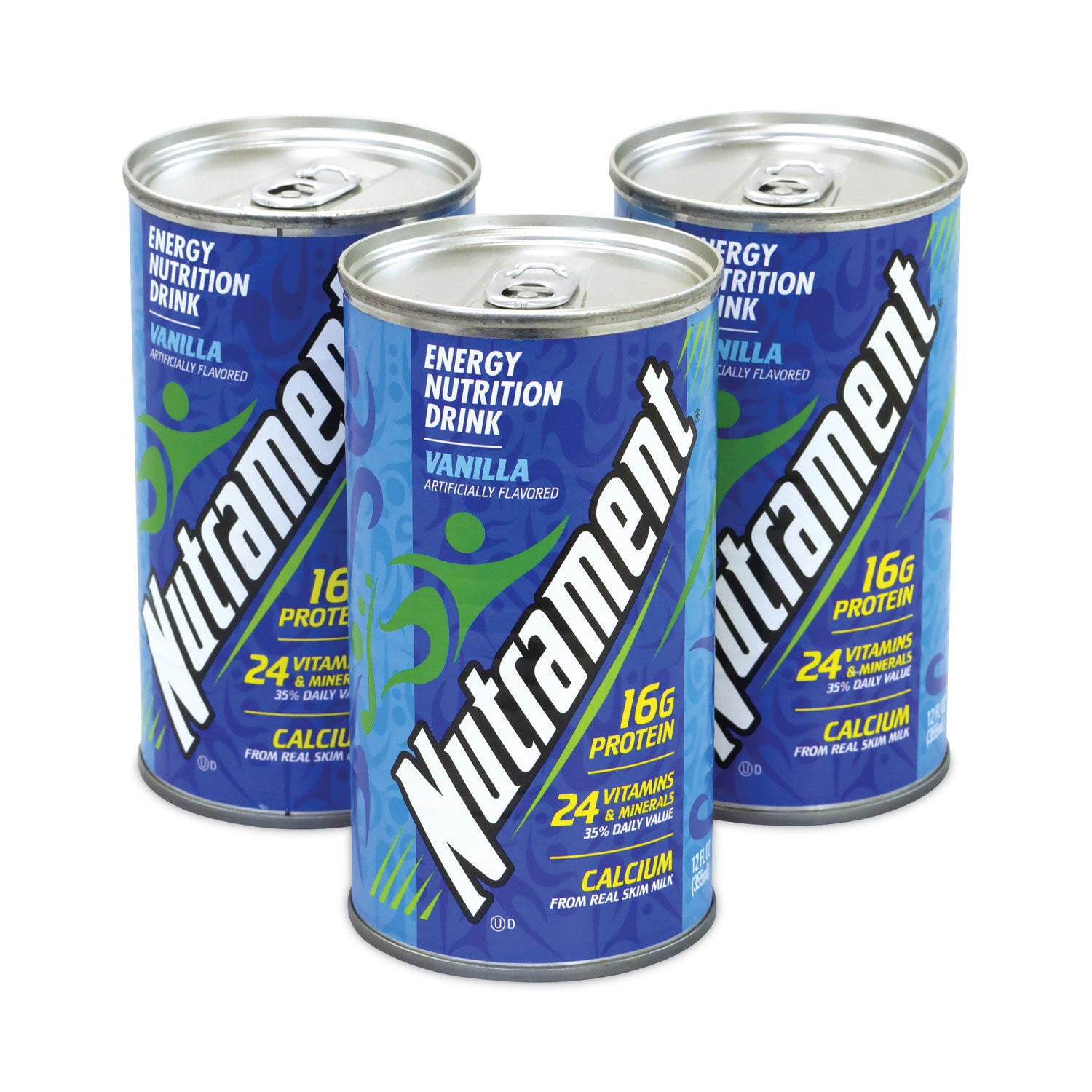 Energy Nutrition Drink, Vanilla, 12 oz Can, 12/Carton