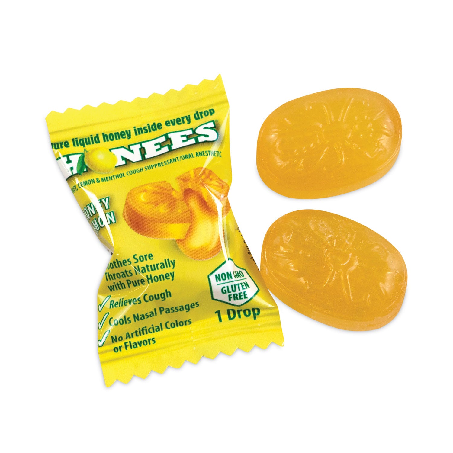 For Sore Throat, Cough, Cold, Nasal Congestion - Honey Lemon - 20/Bag - 6 / Carton