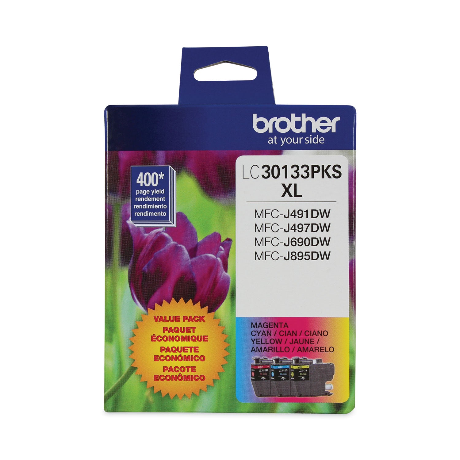 Lc30133pks High-Yield Ink, 400 Page-Yield, Cyan/magenta/yellow