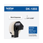 3 7/16" Width x 21/32" Length - Rectangle - Direct Thermal - White - Paper - 300 / Roll - 1 Roll