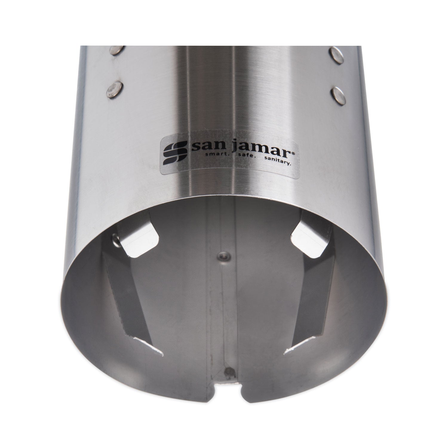 Water Cup Dispenser with Removable Cap, For 4.5 oz to 7 oz Cone and 6 oz to 12 oz Flat Cups, Stainless Steel, 6/Carton
