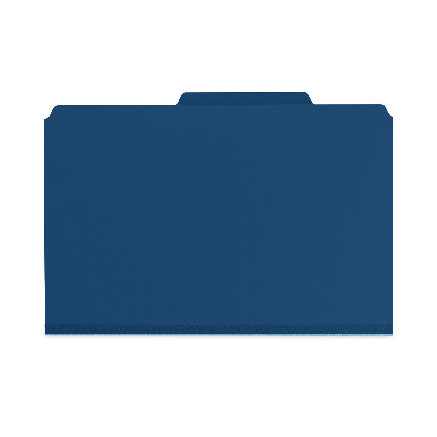 Smead SafeSHIELD 2/5 Tab Cut Legal Recycled Classification Folder, 2 Dividers, 2" Expansion, Dark Blue, Heavy Duty, Tear Resistant, 100% Recycled, 8.5" x 14", 10/Box