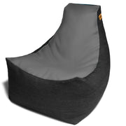 Jaxx Pixel Gamer Chair - Game Room / Home Theater Bean Bag Chair, Charcoal