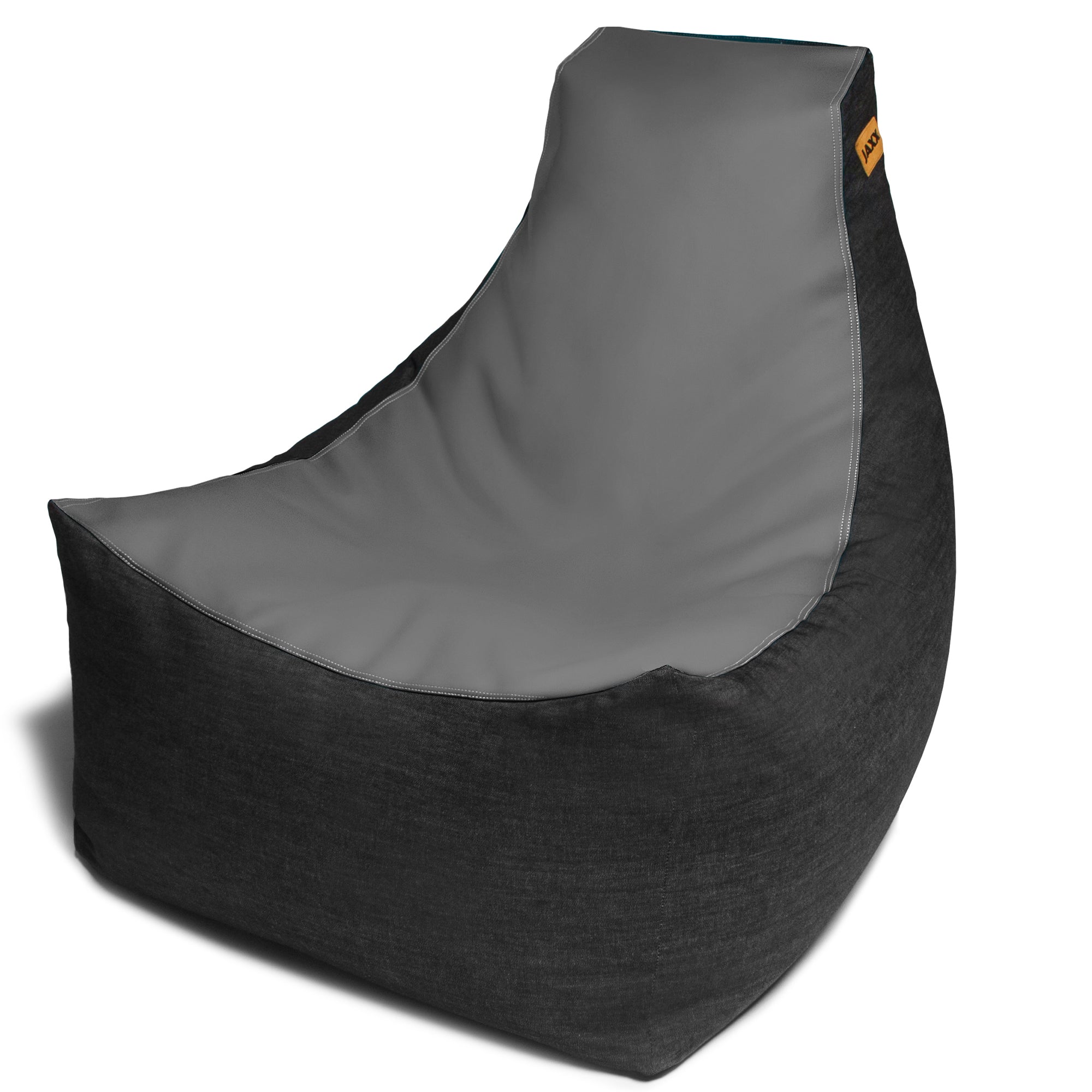 Jaxx Pixel Gamer Chair - Game Room / Home Theater Bean Bag Chair, Charcoal