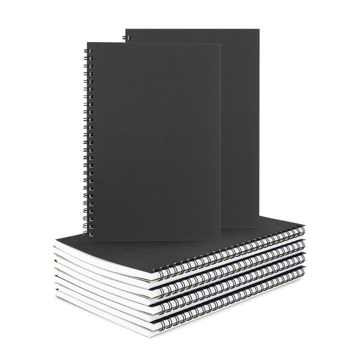 Spiral Sketchbook - 8.5"x11", 1 Book, Black 100pg