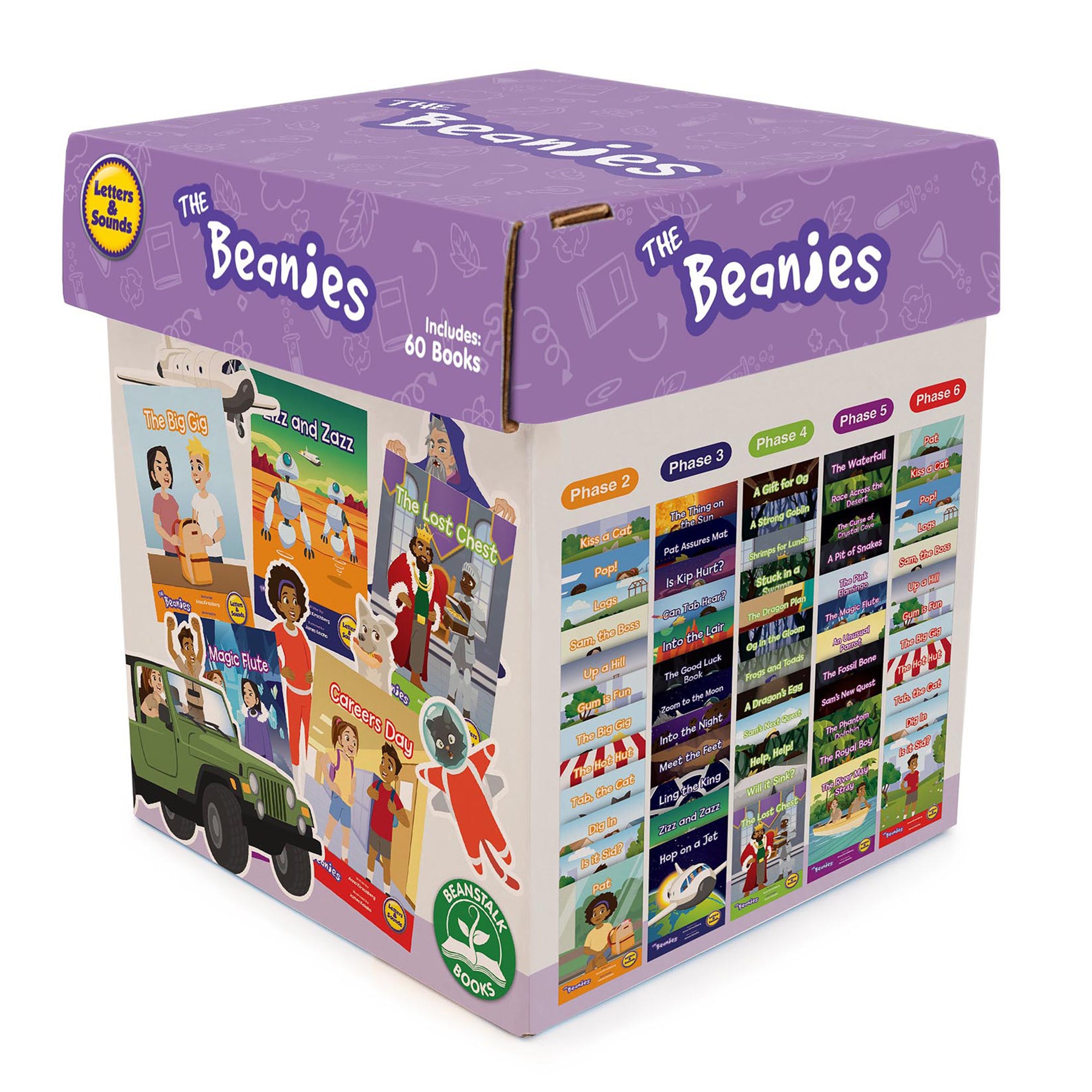 Letters & Sounds The Beanies Boxed Set, Set of 60