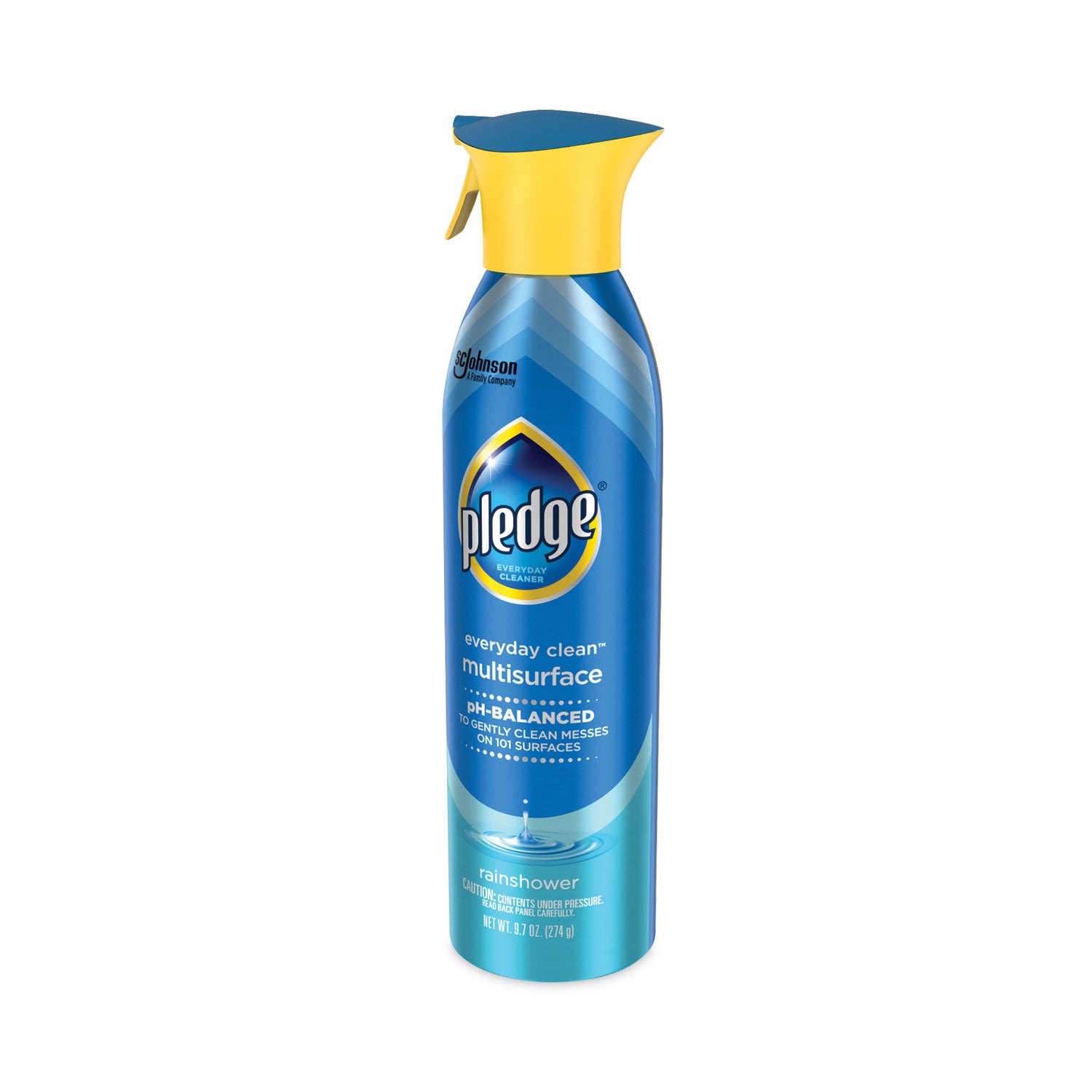 Pledge Everyday Clean MS Cleaner Spray - For Multi Surface - Spray, Aerosol - 9.7 fl oz (0.3 quart) - Recommended For: Dust Remover, Streak Remover, Residue Remover, Fingerprint Remover, Smudge Remover, Smear Remover - pH Balanced - 1 Each