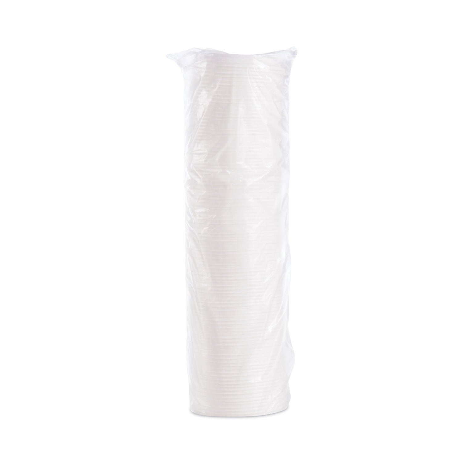 Plastic Lids, Vented, Fits 8 oz to 10 oz Hot/Cold Foam Cups, White, 100/Pack, 10 Packs/Carton