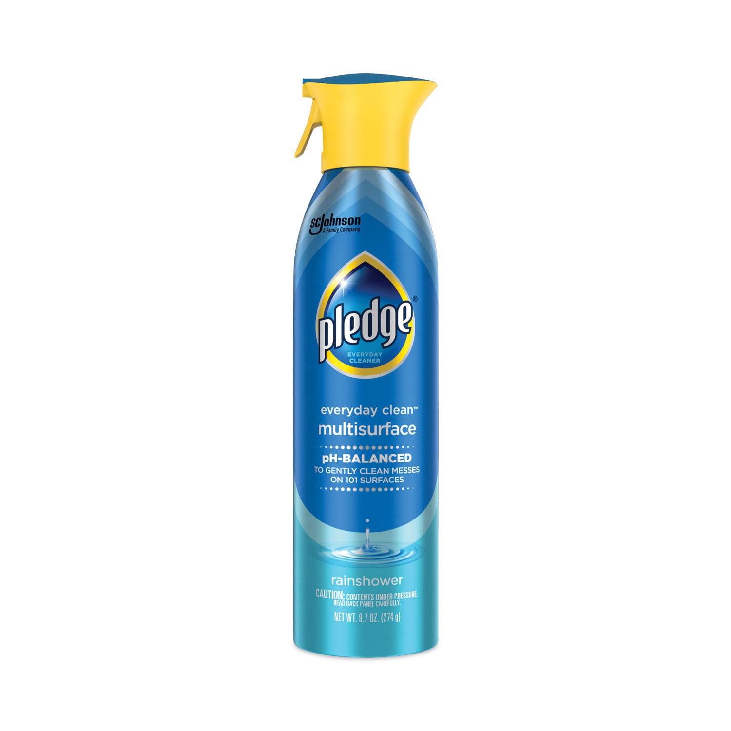 Pledge Everyday Clean MS Cleaner Spray - For Multi Surface - Spray, Aerosol - 9.7 fl oz (0.3 quart) - Recommended For: Dust Remover, Streak Remover, Residue Remover, Fingerprint Remover, Smudge Remover, Smear Remover - pH Balanced - 1 Each