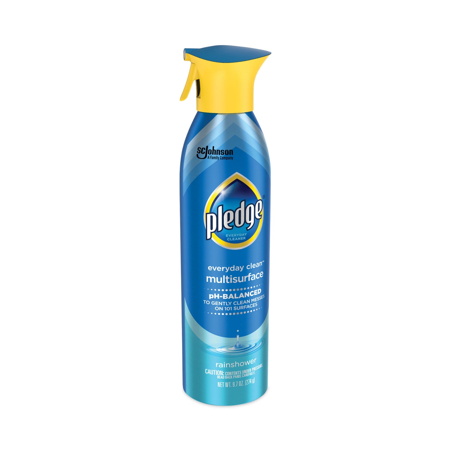 Pledge Everyday Clean MS Cleaner Spray - For Multi Surface - Spray, Aerosol - 9.7 fl oz (0.3 quart) - Recommended For: Dust Remover, Streak Remover, Residue Remover, Fingerprint Remover, Smudge Remover, Smear Remover - pH Balanced - 1 Each