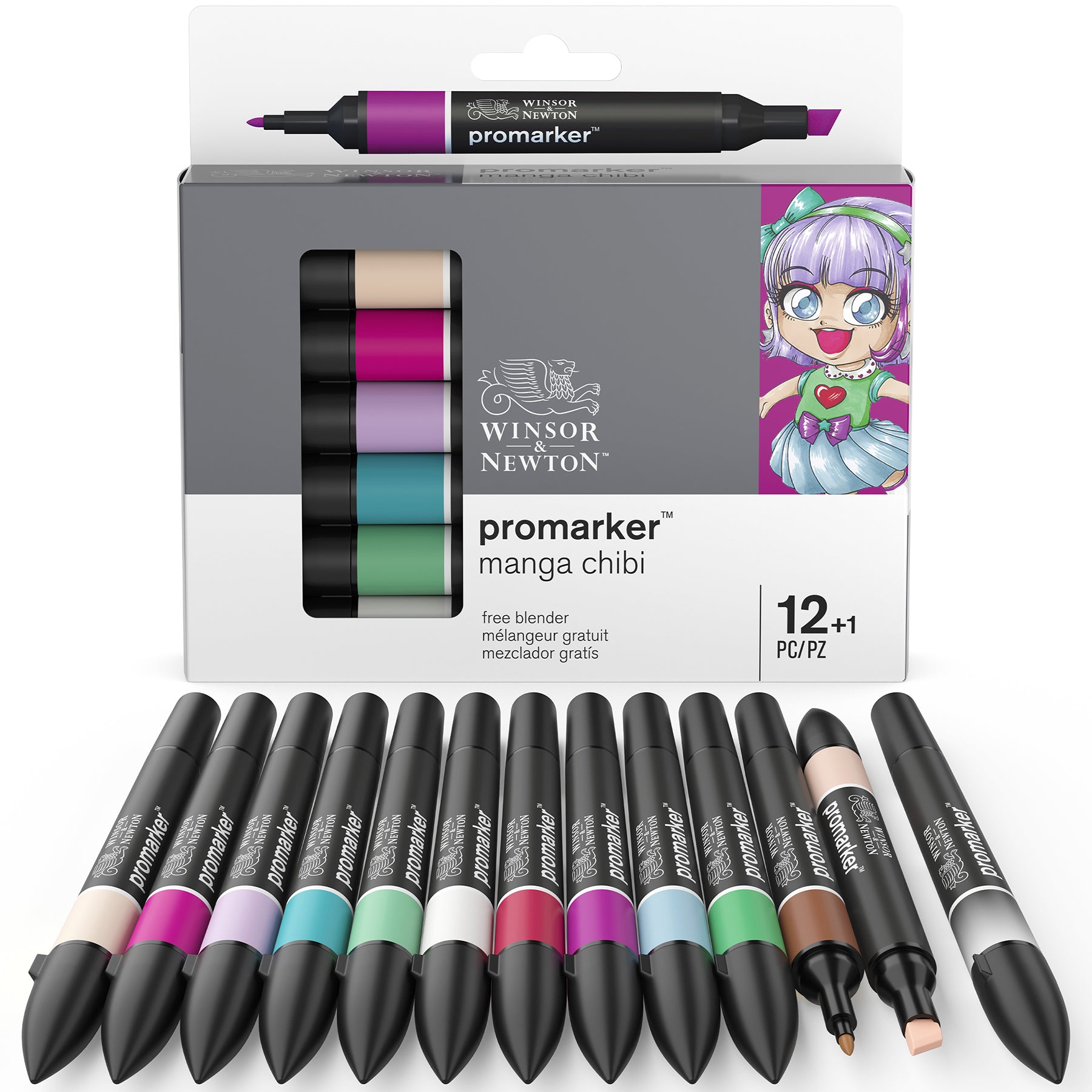 WN ProMarker 12+1 Manga Chibi