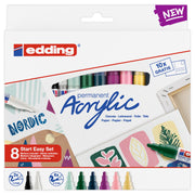 edding Acrylic Marker Starter Set - Set of 8 - Nordic