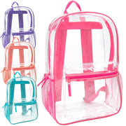 Classic 17 Inch Clear Backpack - Girls - 24 in the Pack