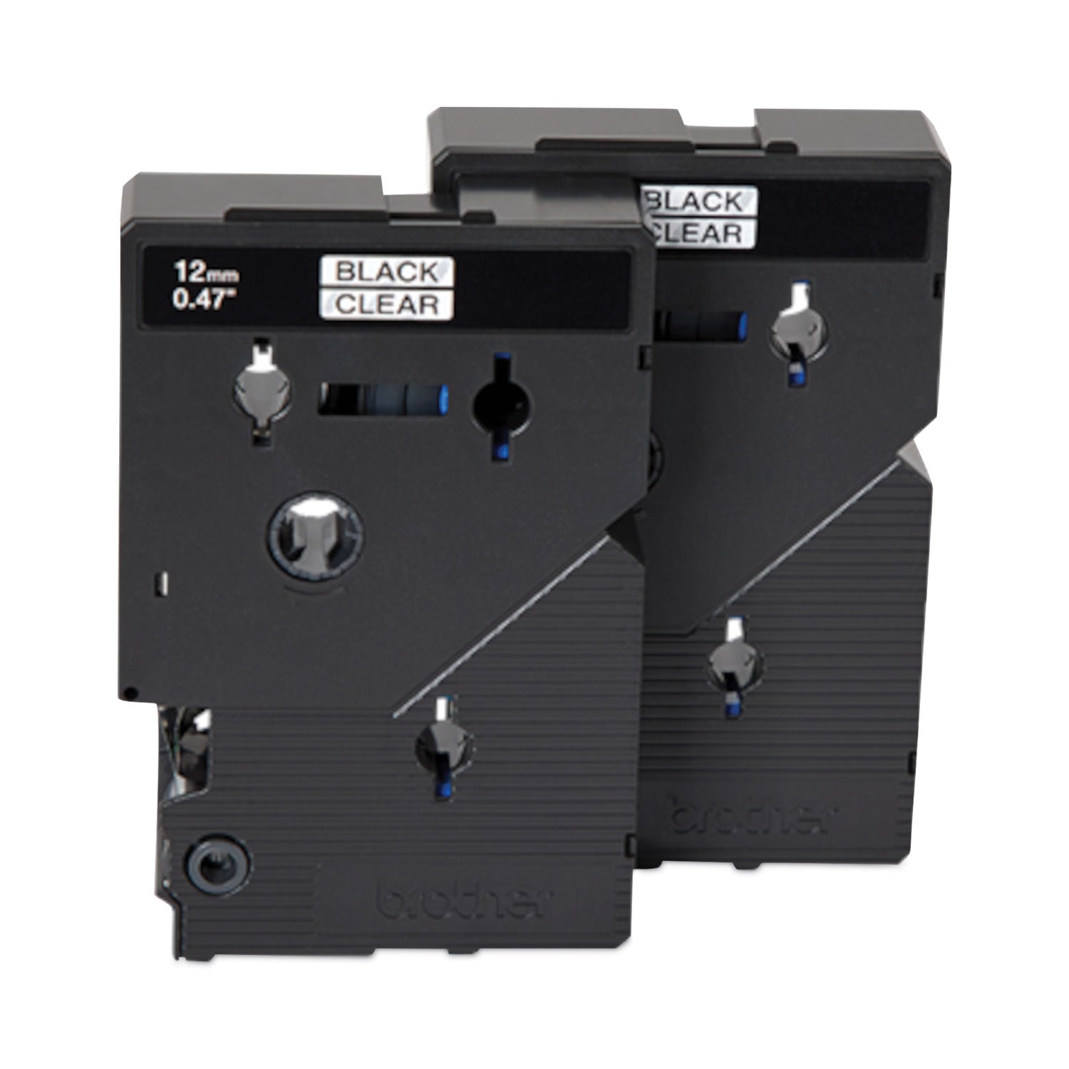 P-touch TC Laminated Tape Cartridges - x 1/2" Width x 25" Length - Direct Thermal - Clear - Water Resistant - Laminated - Grease Resistant - 2 / Pack