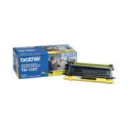 Brother TN110Y Original Laser Toner Cartridge - Yellow - 1 Each