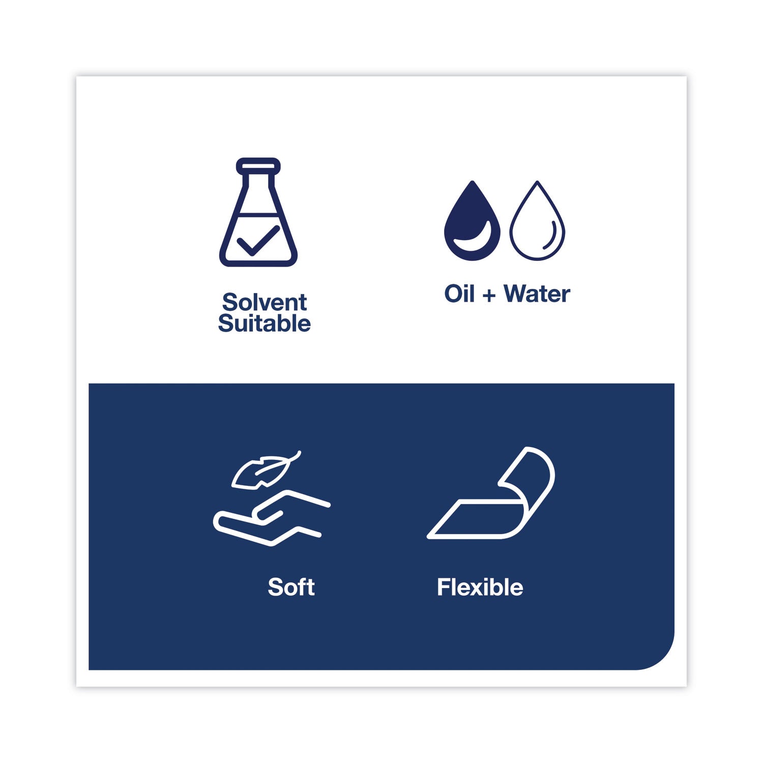 Industrial Cleaning Cloths, 1-Ply, 16.34 x 14, Gray, 210 Wipes/Box