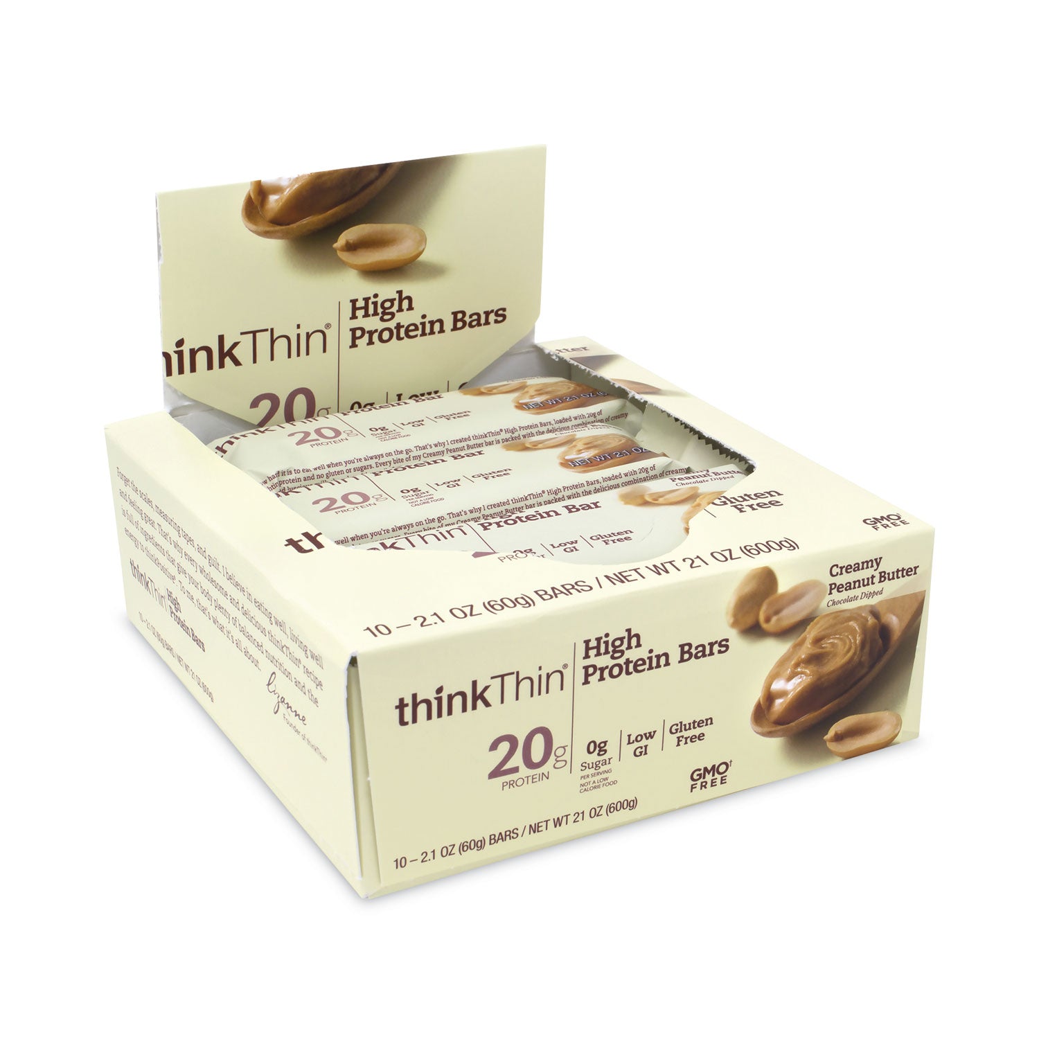 Green Rabbit Snack Bars - Creamy Peanut Butter - 1 / Carton