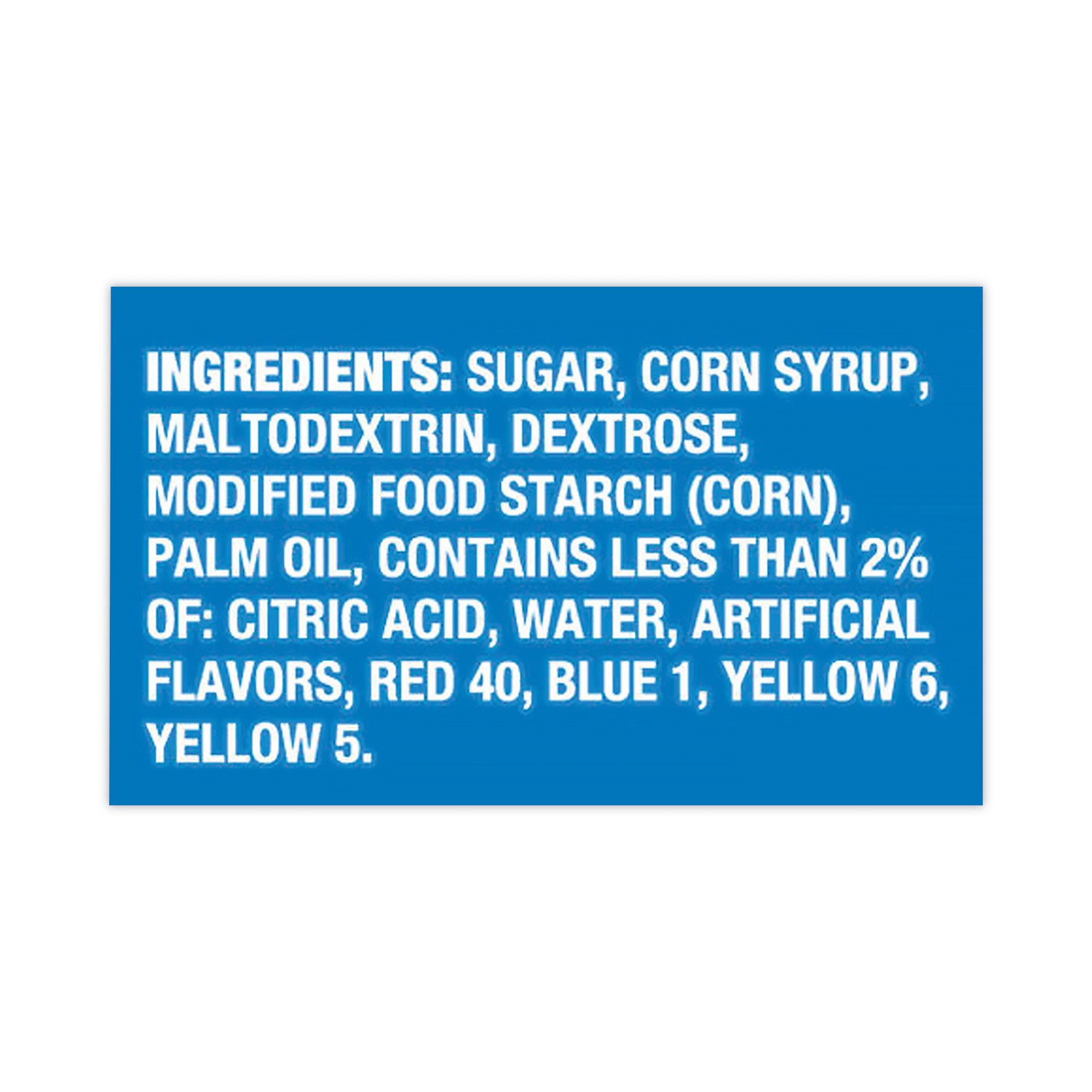 Orange, Blue Raspberry, Cherry, Watermelon, Grape - 90 /Bag - 1 Carton