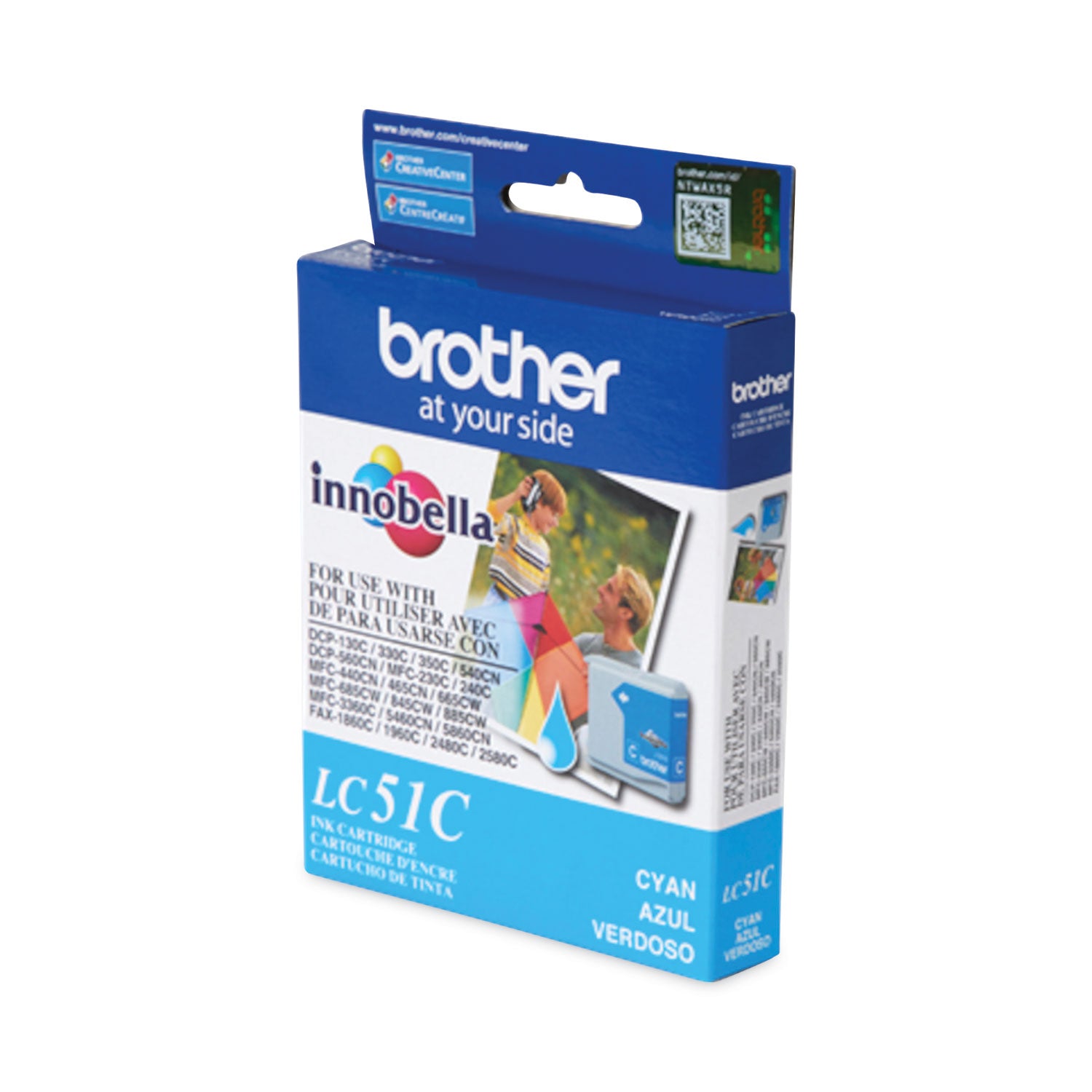 Brother Innobella LC51C Original Inkjet Ink Cartridge - Cyan - 1 Each