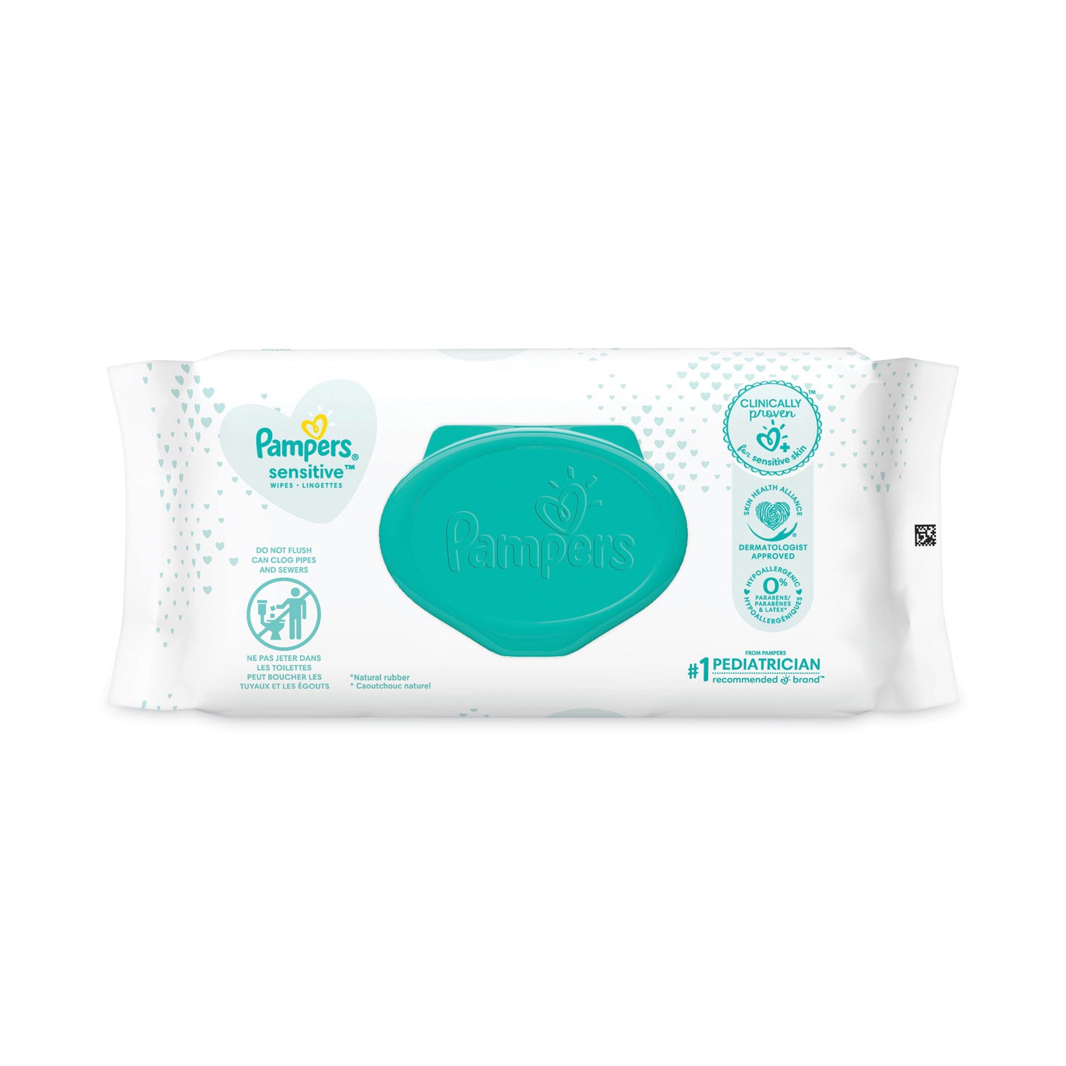 Pampers Baby Wipes Sensitive, White, 56 Pack