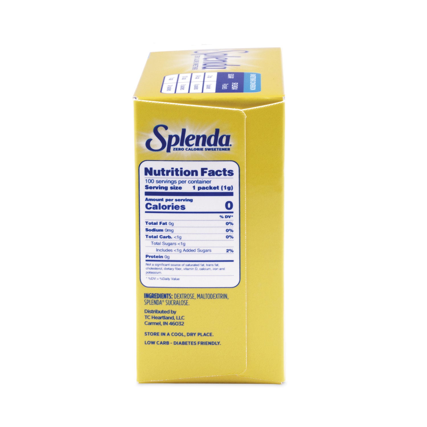 No Calorie Sweetener, 1 g Packet, 100/Box