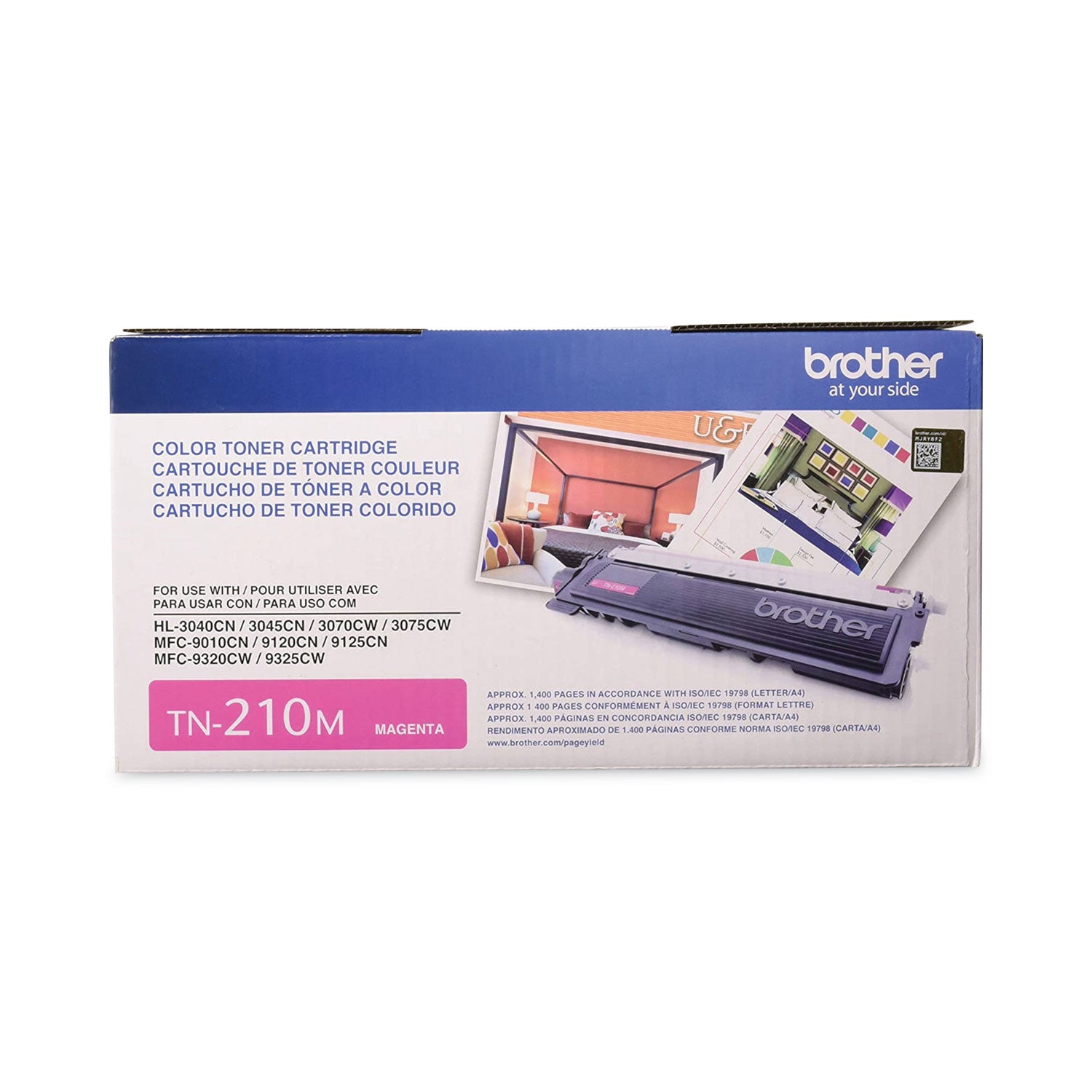 Brother TN210M Original Laser Toner Cartridge - Magenta - 1 Each