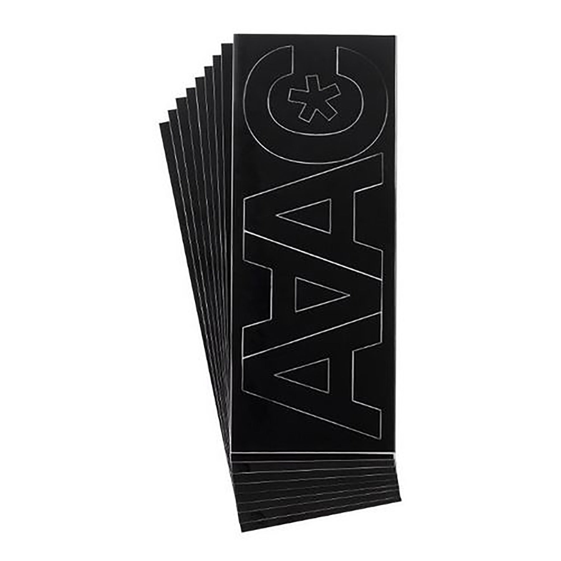 LetterCraft Permanent Vinyl Lettering, Helvetica, 3-Inch, Black
