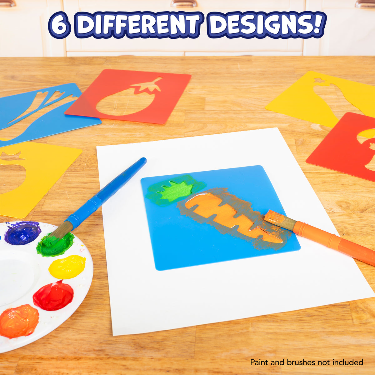 (3 ST) VEGETABLE STENCILS