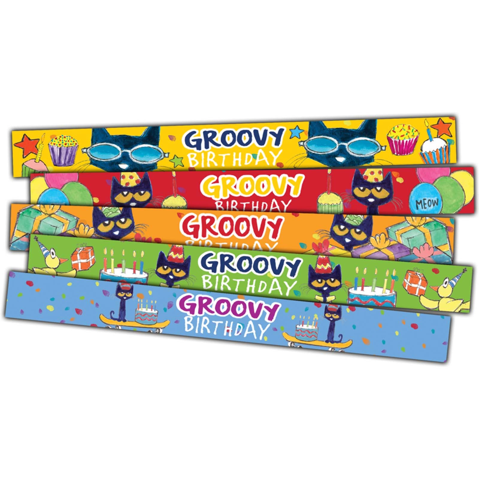 Pete the Cat® Groovy Birthday Slap Bracelets