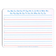 Handwriting Whiteboard, 2-Sided, Ruled/Plain, 1" x 1/2" x 1/2" Ruled, 9" x 12", 10 Boards