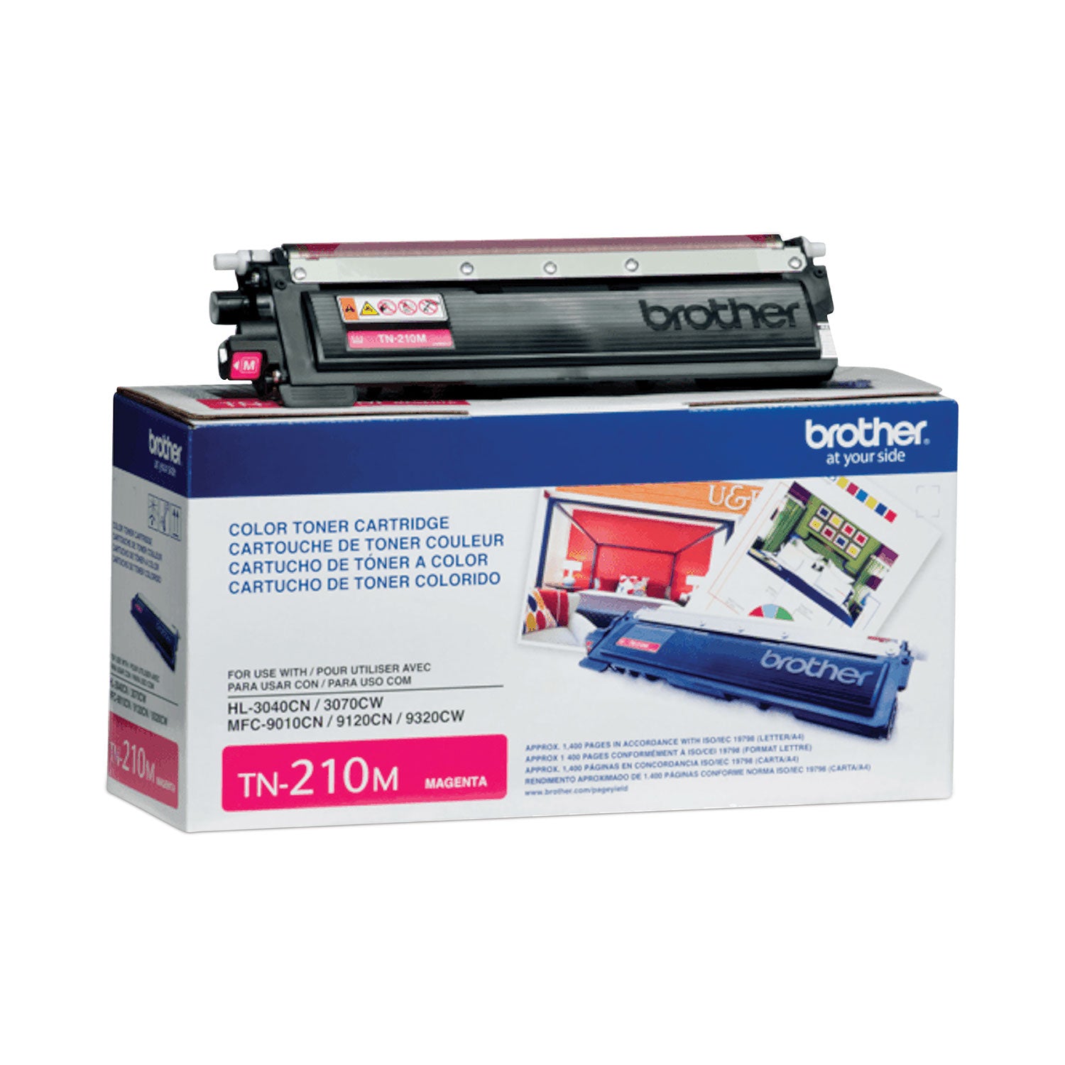 Brother TN210M Original Laser Toner Cartridge - Magenta - 1 Each