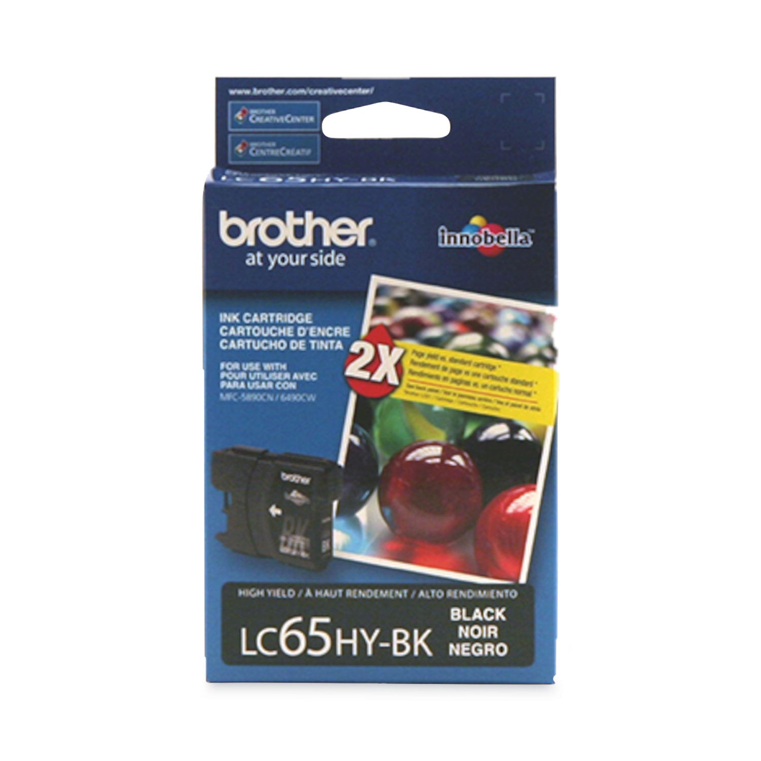 Brother Innobella LC65HYBK Original Inkjet Ink Cartridge - Black - 1 Each