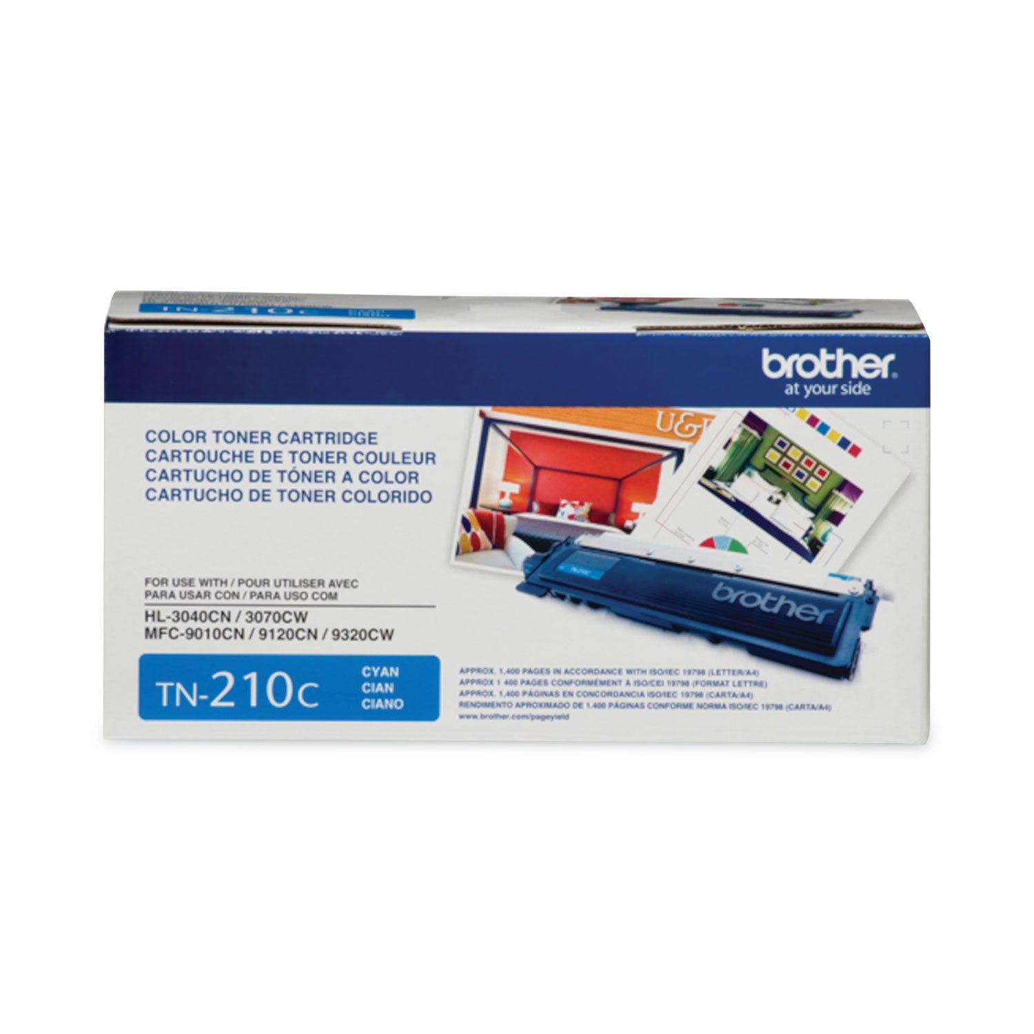 Brother TN210C Original Laser Toner Cartridge - Cyan - 1 Each