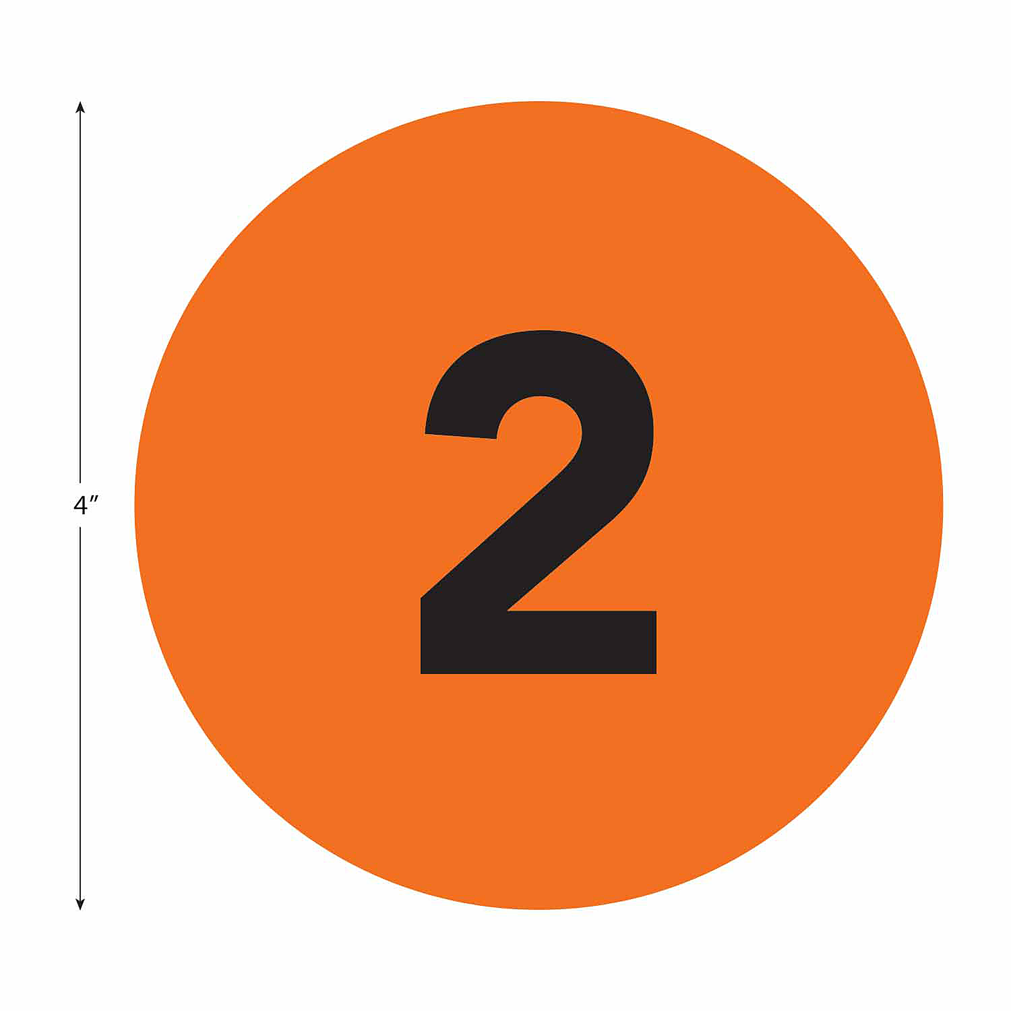 Spot On® Carpet Markers Numbers 1–36 - 4"