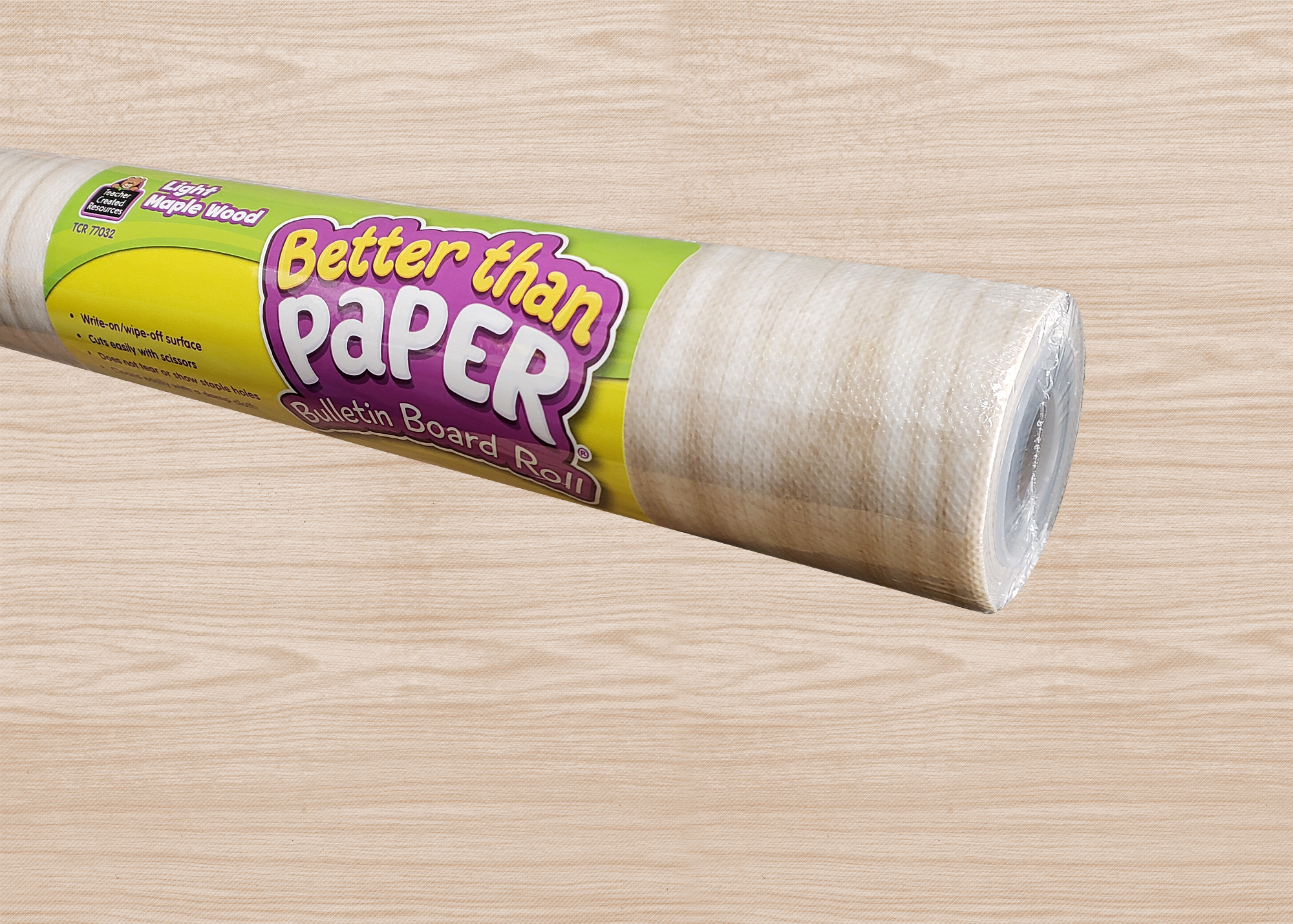 Light Maple Wood Better Than Paper® Bulletin Board Roll
