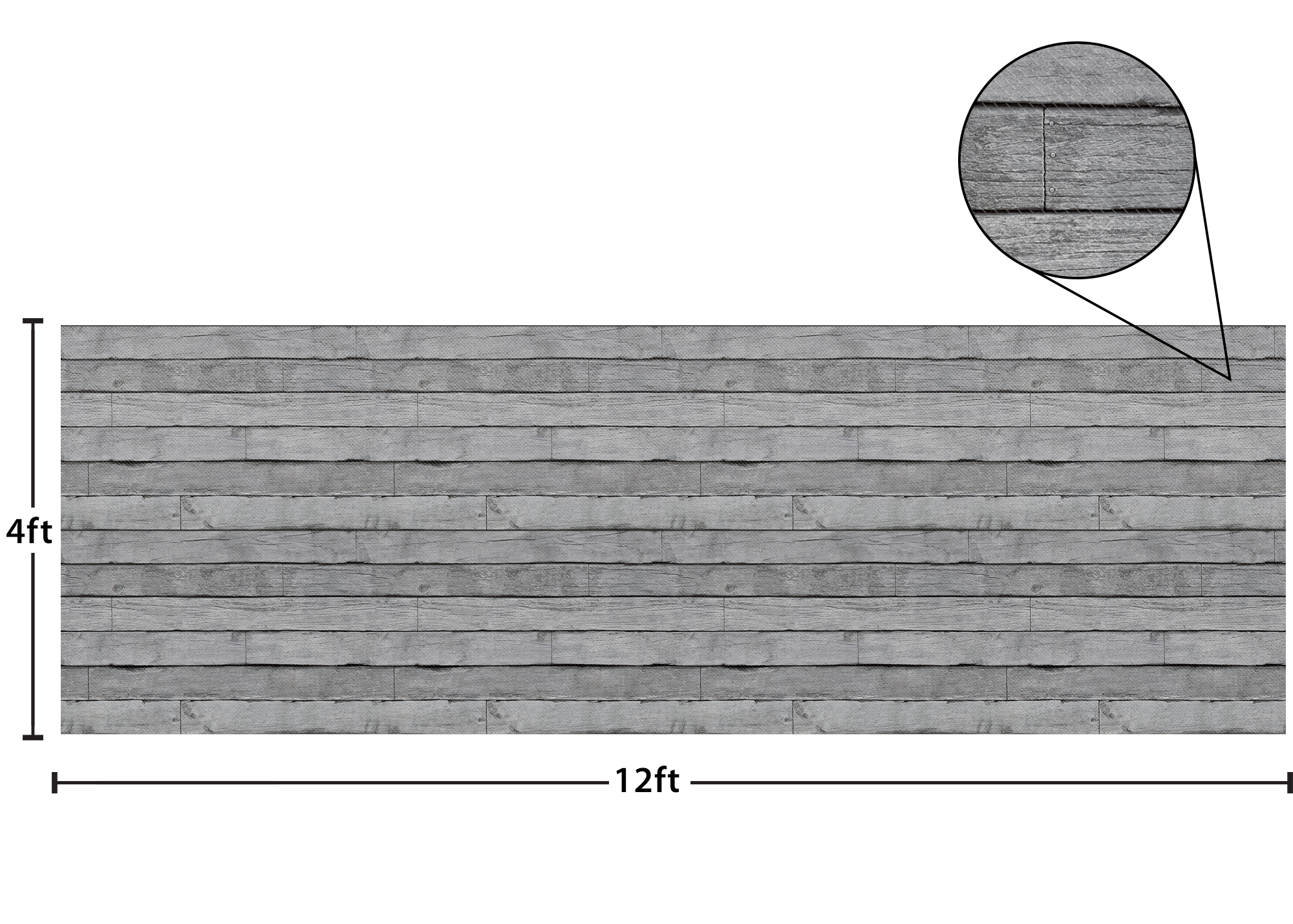 Teacher Created Resources Bulletin Board Roll - Bulletin Board, Poster, Student - 12 ft Height x 48" Width - Gray Wood - Fabric - 1 Roll