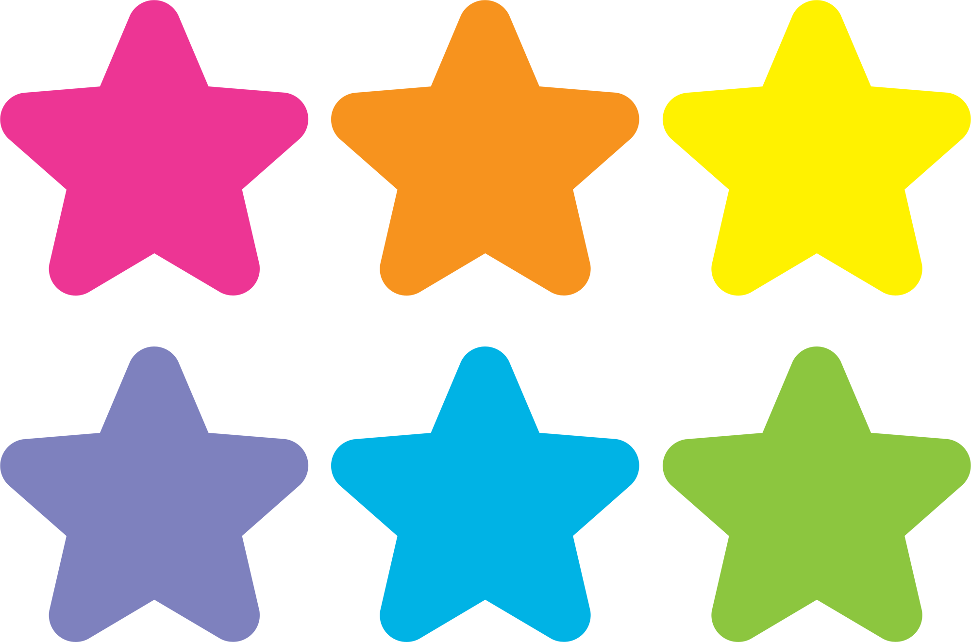 Spot On® Carpet Markers Bright Stars - 4"