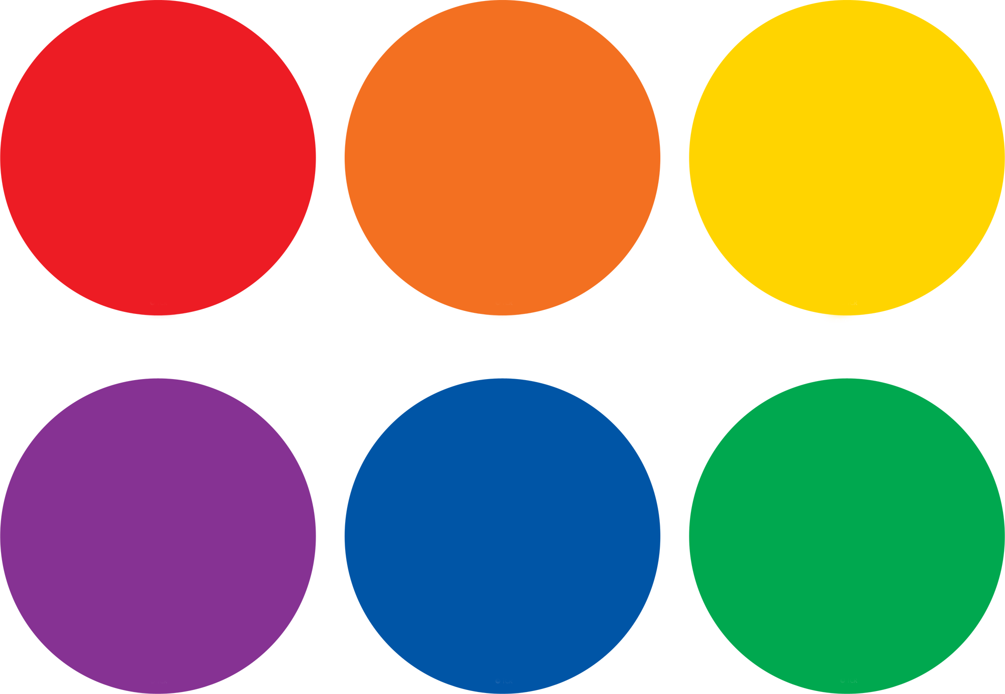 Spot On® Carpet Markers Colorful Circles - 4"