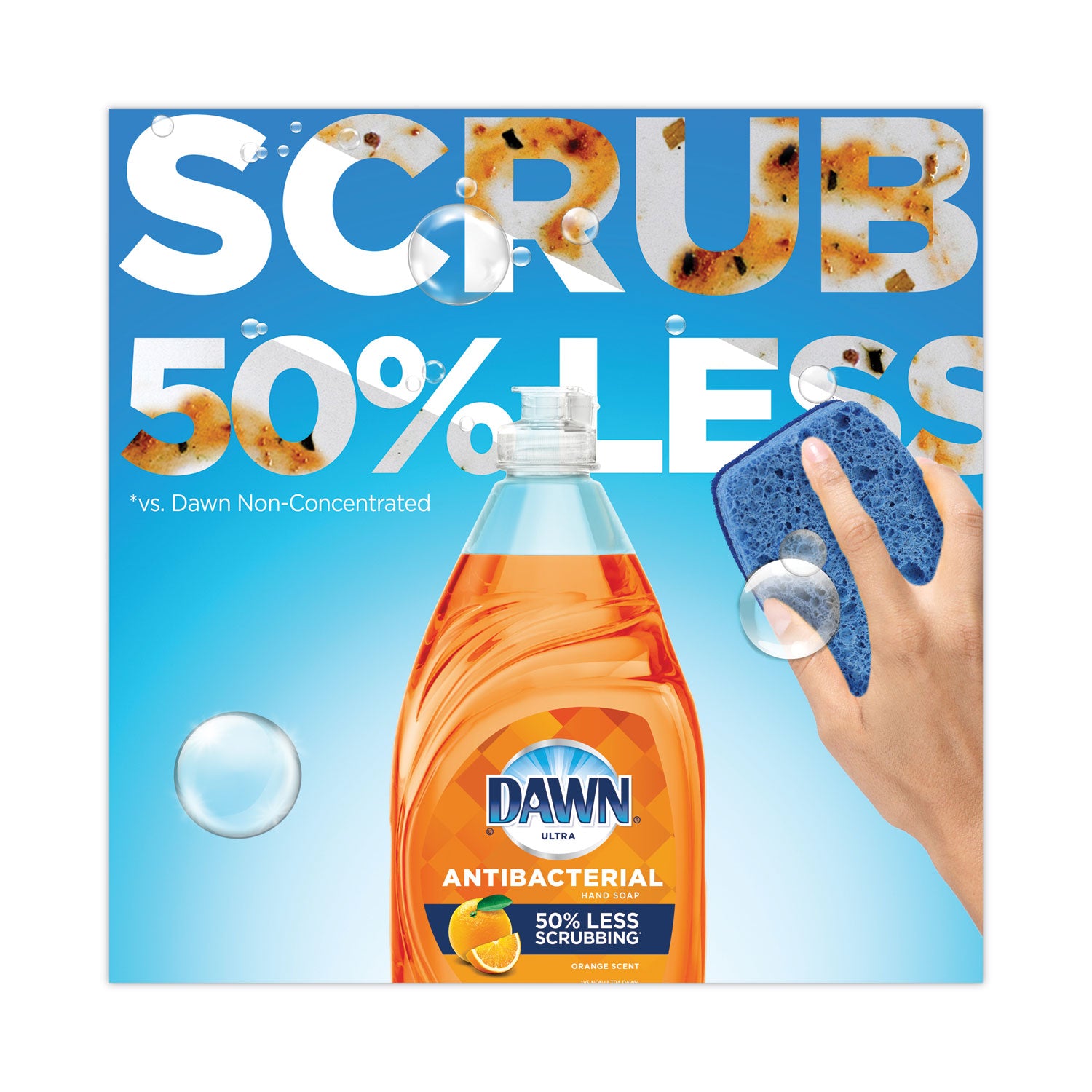 Dawn Antibacterial Dish Soap, Citrus Scent, 38 fl oz, Orange, 1 Each