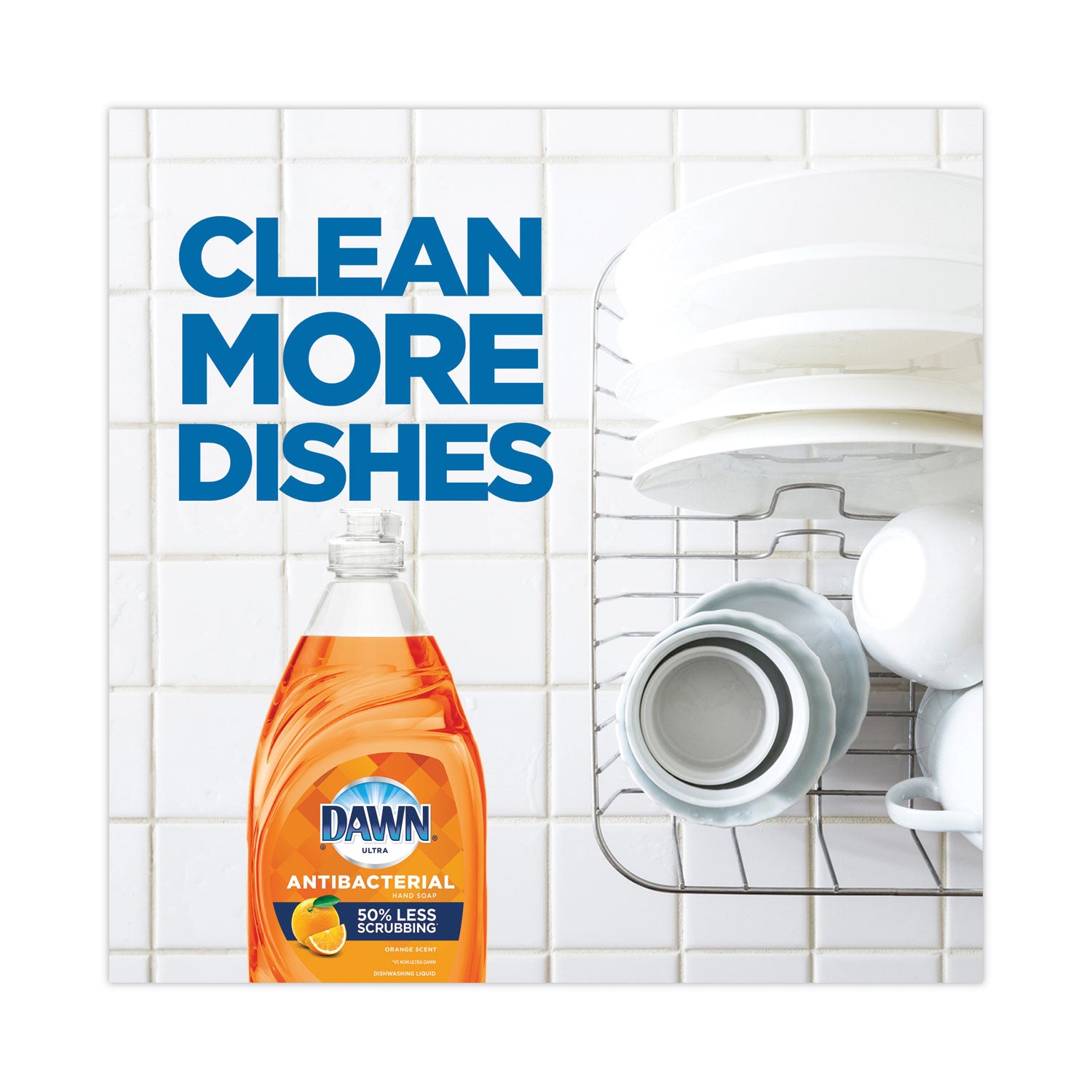 Dawn Antibacterial Dish Soap, Citrus Scent, 38 fl oz, Orange, 1 Each
