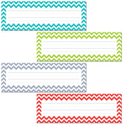 Chevron Solids Name Plates, 36 Per Pack