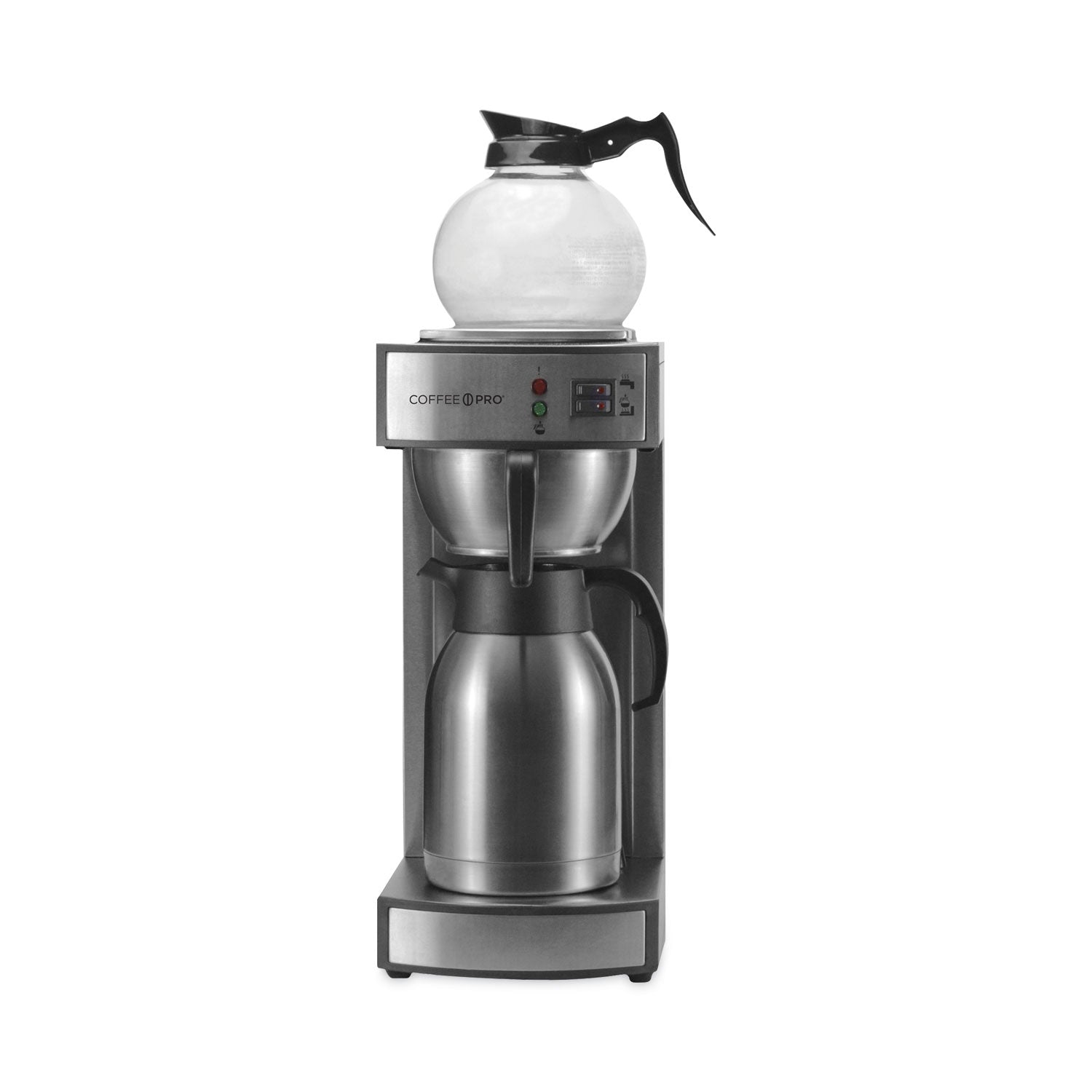 Thermal Institutional Brewer, 12-Cup, 15.5 x 14.75 x 17, Stainless Steel