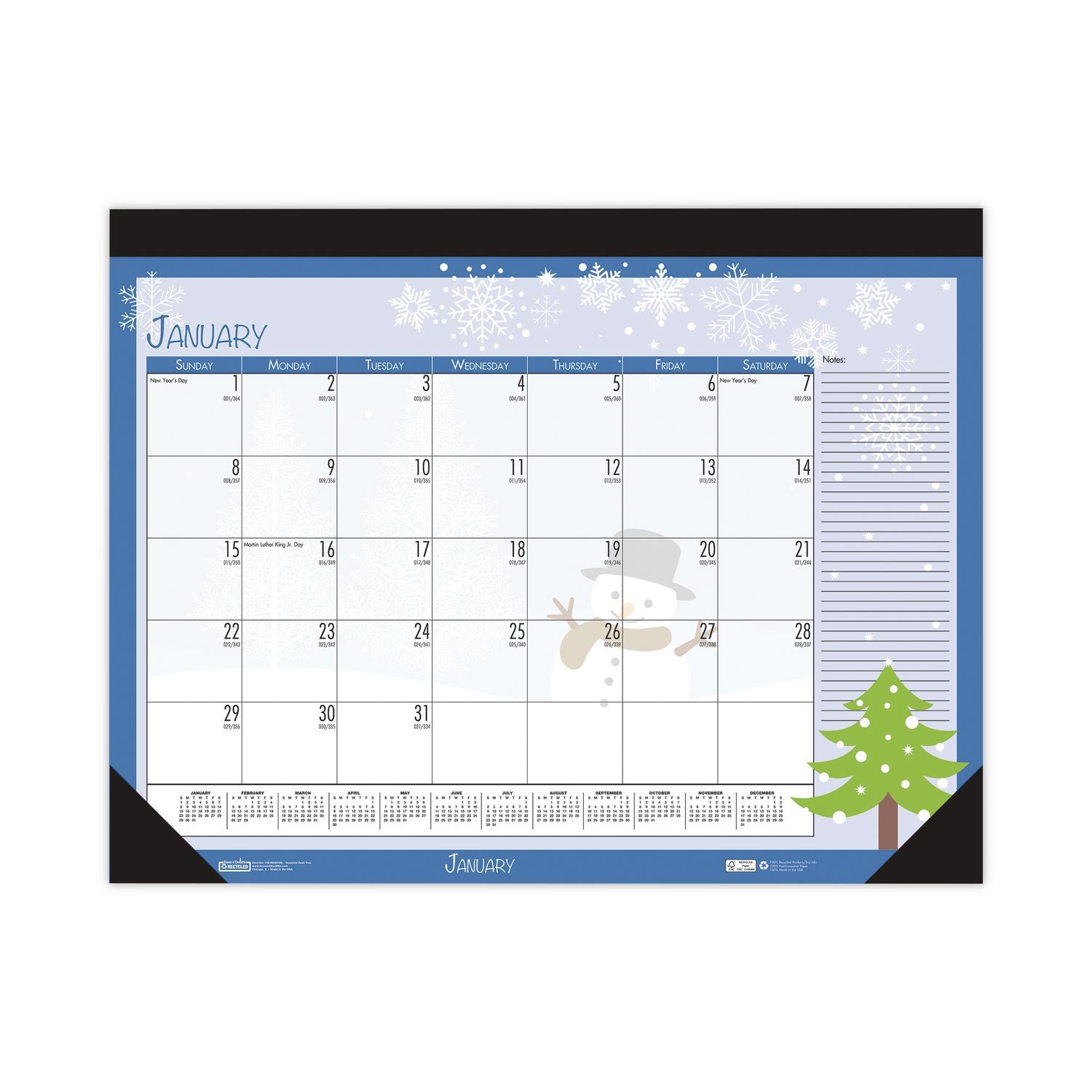 House of Doolittle Seasonal Holiday Deskpad Calendar