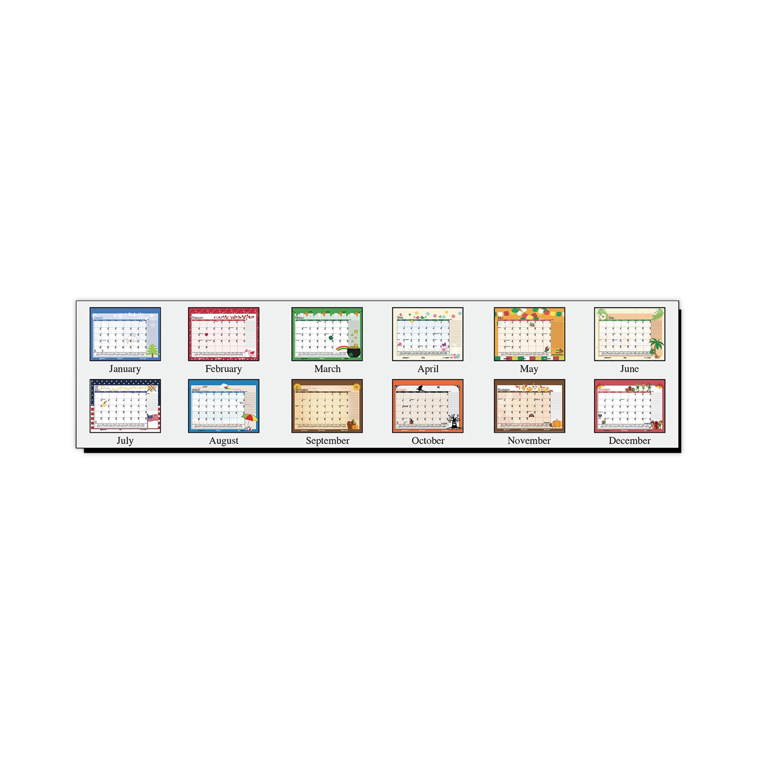 House of Doolittle Seasonal Holiday Deskpad Calendar