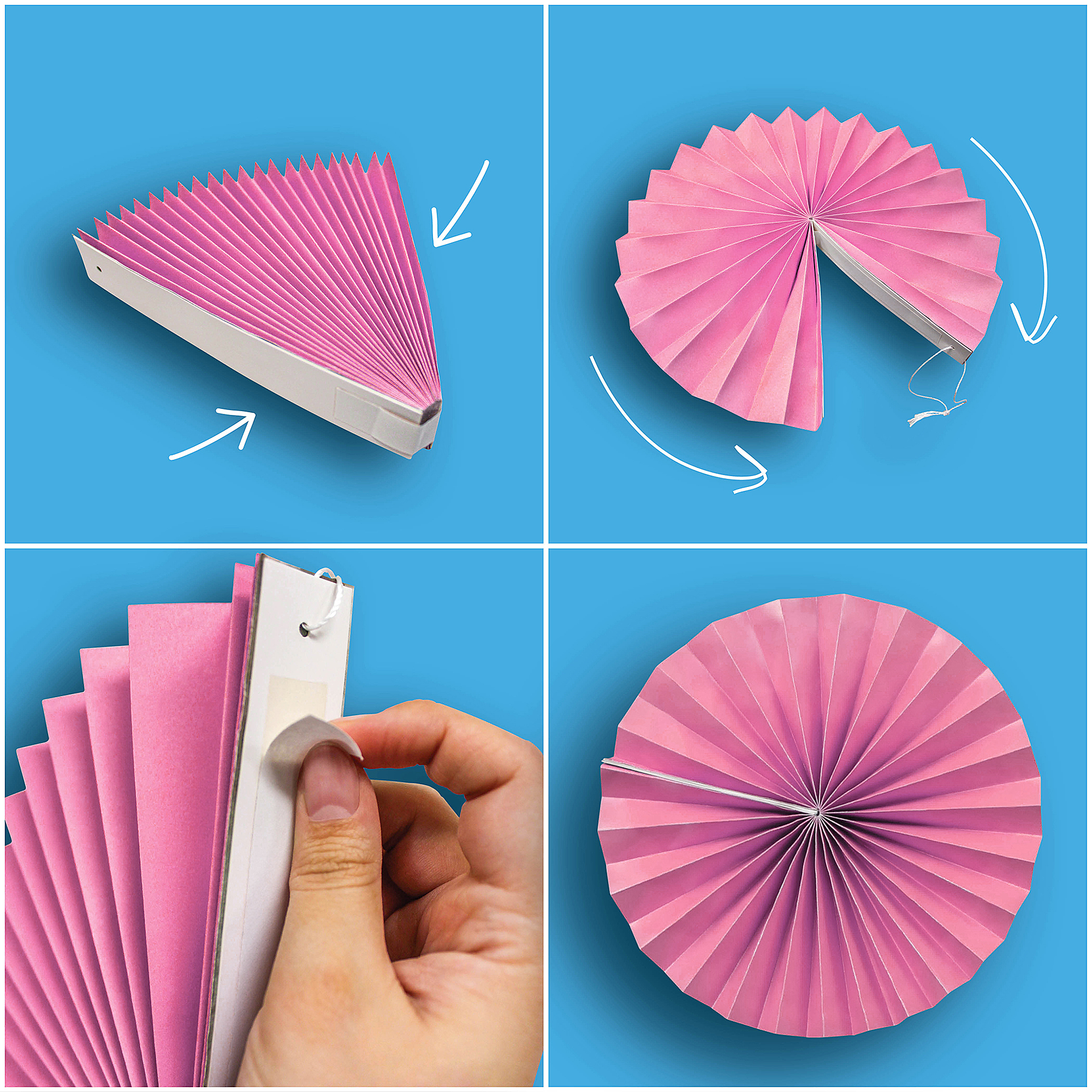 Confetti Hanging Paper Fans