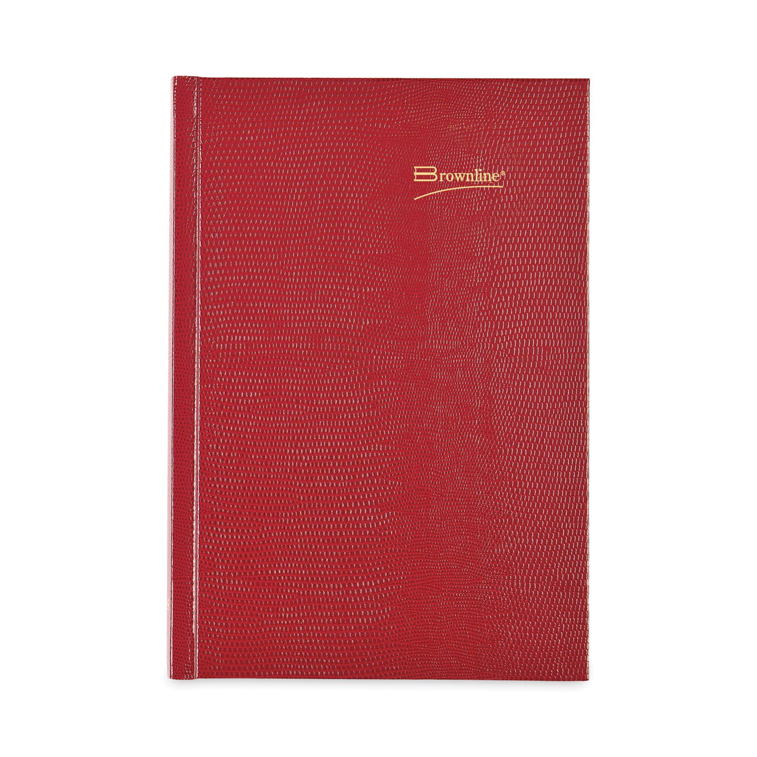 Brownline Daily Planner - Daily - 1 Year - January 2026 to December 2026 - 1 Day Single Page Layout - 5 3/4" x 8 1/4" Sheet Size - Desktop - Red Cover - Notepad - 1 Each